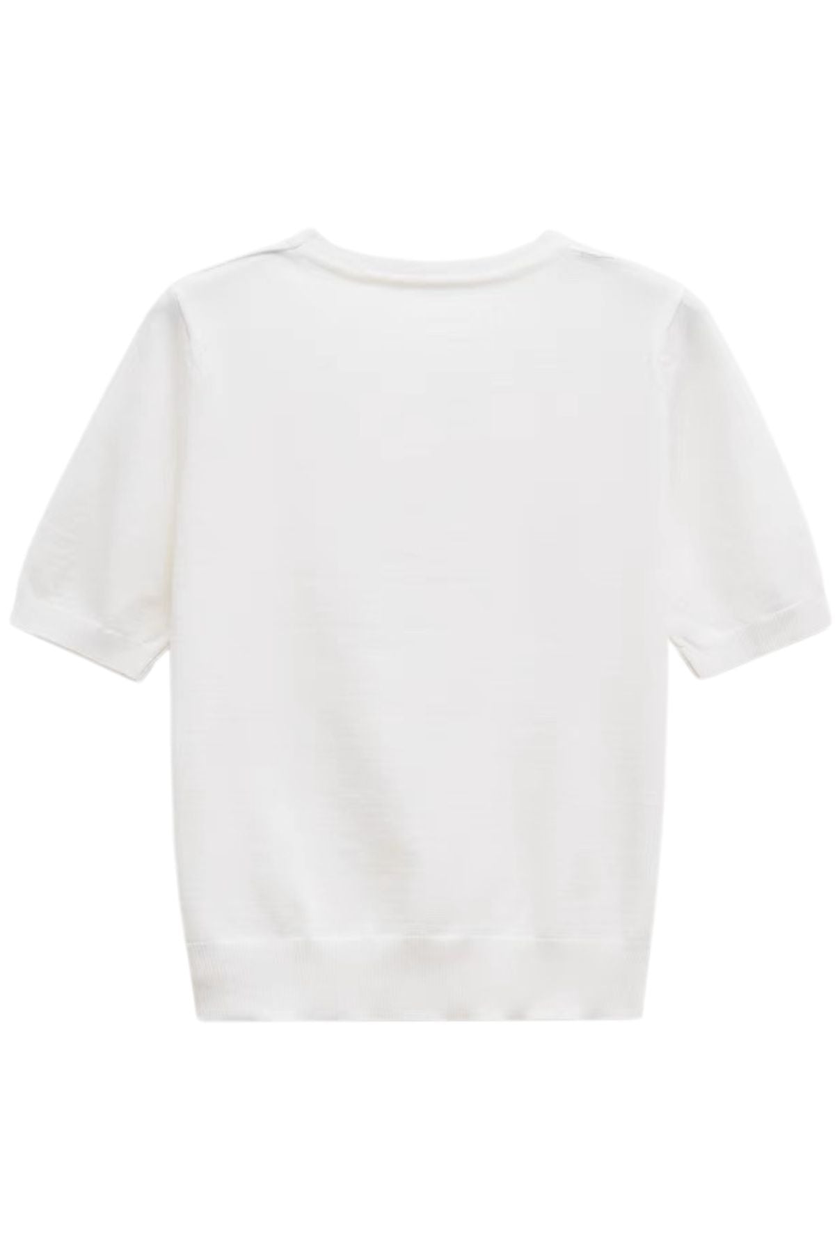 MAYA Crew Knit Tee (White)