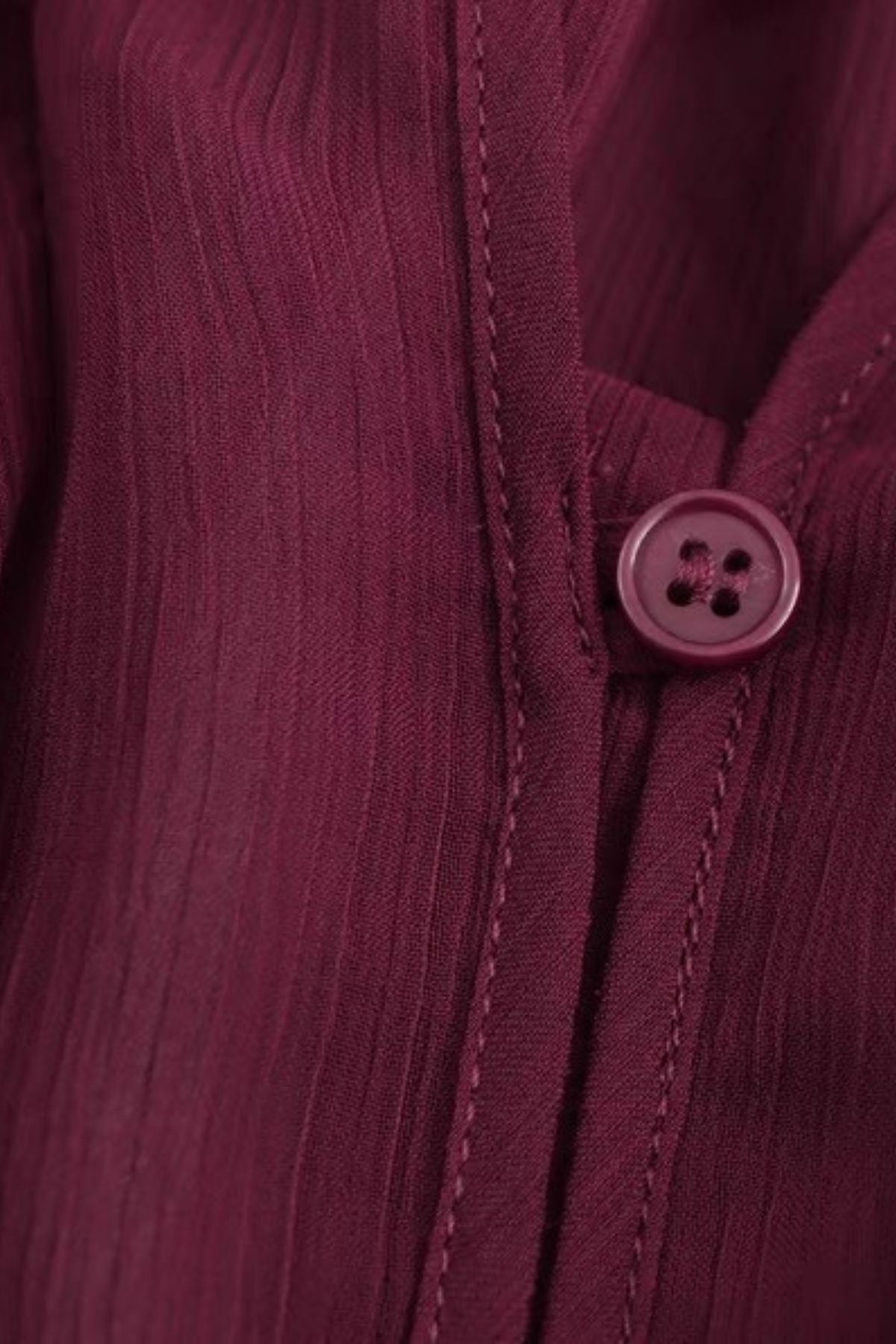 CALLA Ruffle Chiffon Statement Blouse (Burgundy Red)