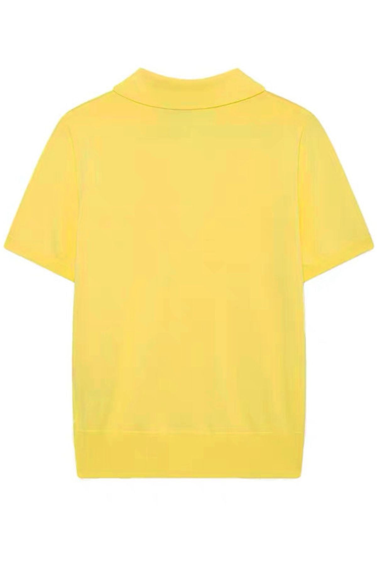 LIORA Relaxed Knit Polo (Yellow)