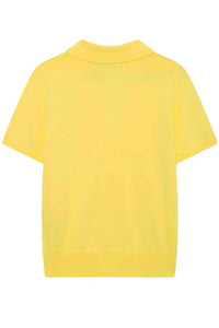 LIORA Relaxed Knit Polo (Yellow)