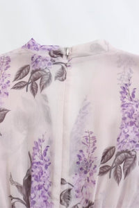 SUSIE Floral V-neck Midi Dress (Lavender)