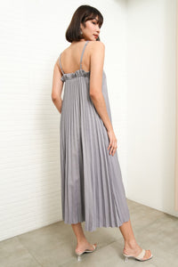 SABINE Two-Piece Blazer & Pleated Dress Set