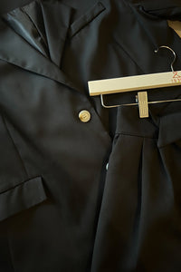 ALAIA Blazer Top & Shorts Co-ord (Black)