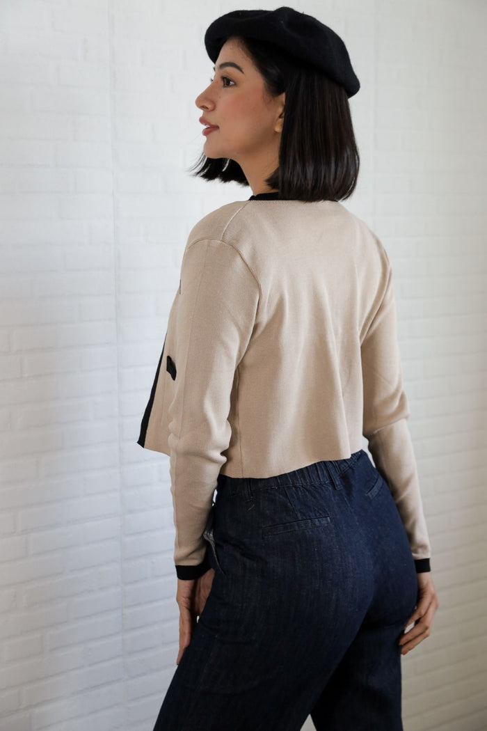 COURTNEY Knit Cardi Set (Nude)