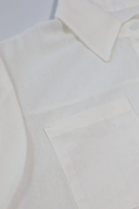 ERIN Button-down Sleeveless Top (White)