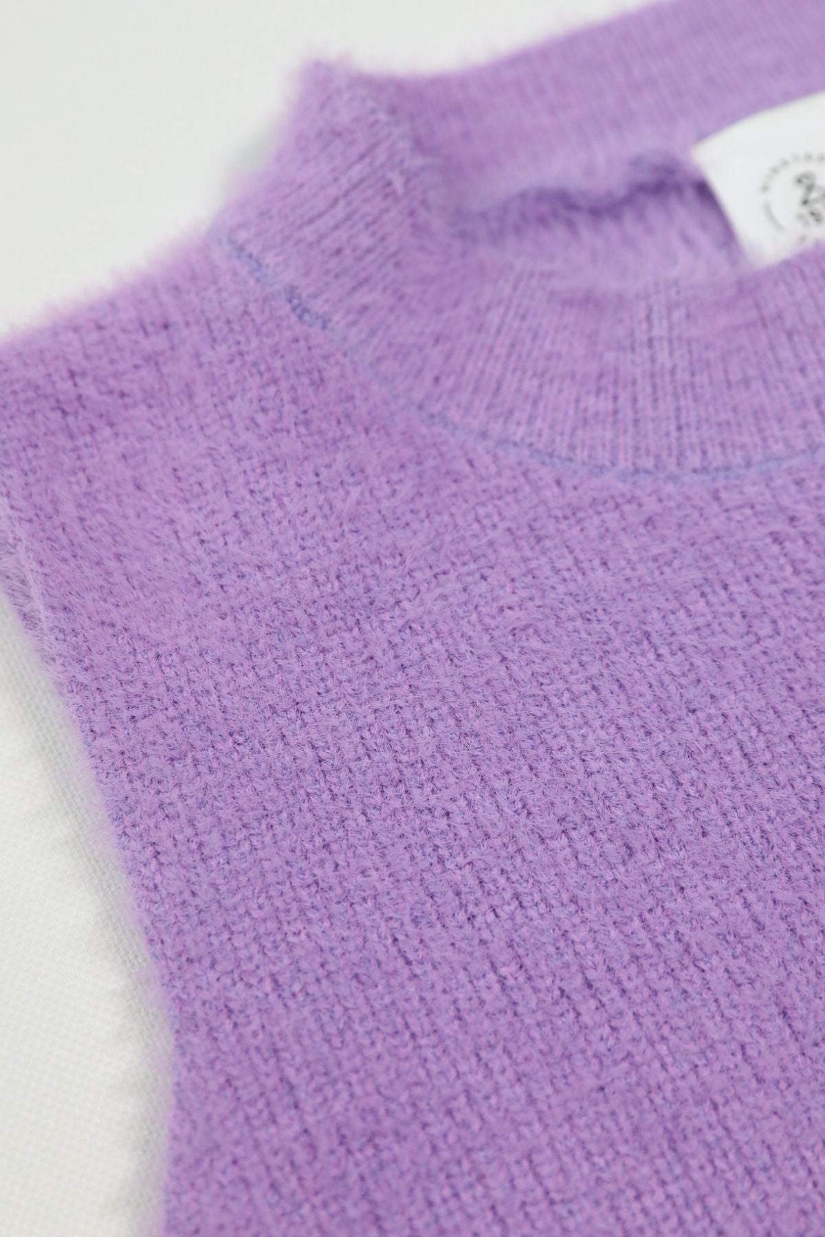 BAILEY Fuzzy Knit Tank Top (Lilac)