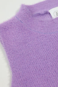 BAILEY Fuzzy Knit Tank Top (Lilac)