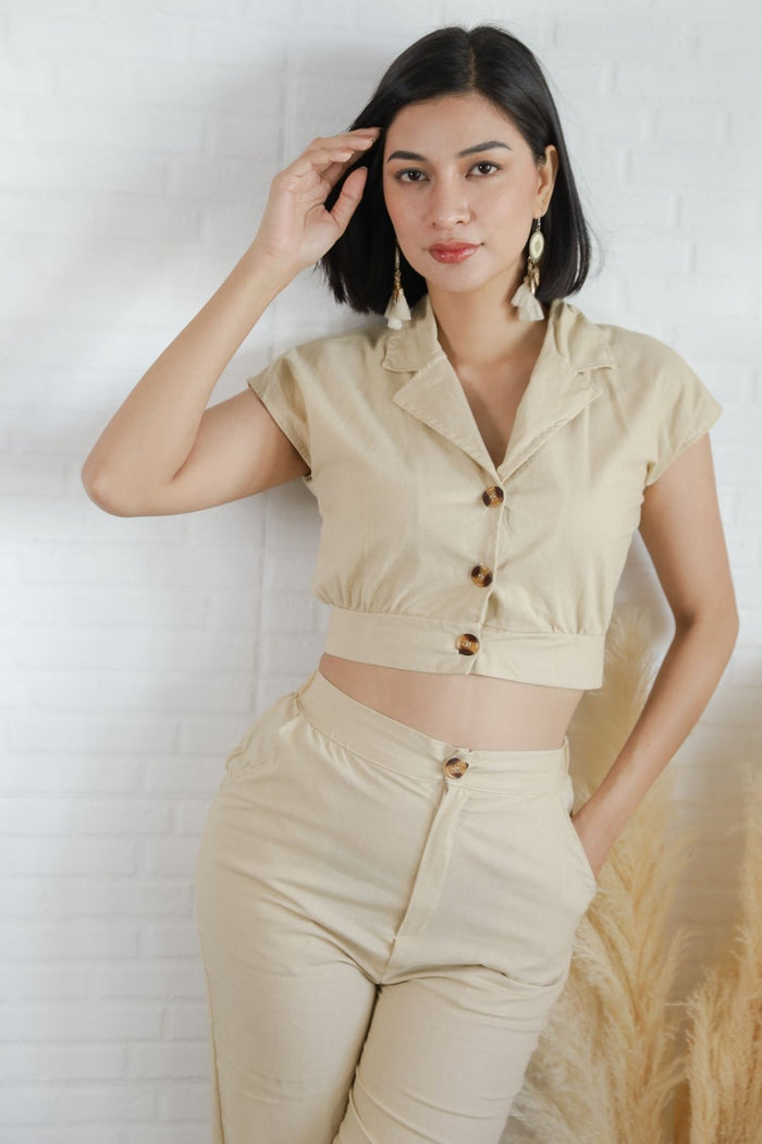 MADISON Top & Pants Co-ord (Cream)