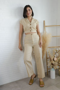 MADISON Top & Pants Co-ord (Cream)