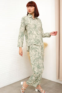 AITANA Tropical Lounge Top & Pants Co-ord (Green)