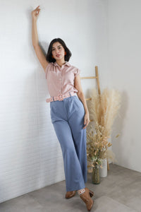 ERIN Button-down Sleeveless Top (Dusty Pink)