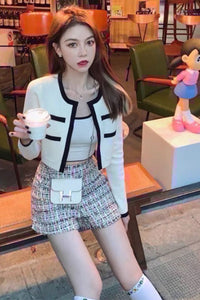 COURTNEY Knit Cardi Set (Nude)
