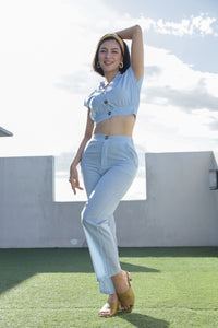 MADISON Top & Pants Co-ord (Ice Blue)