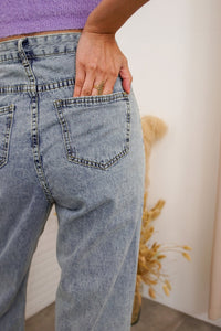 JAZLYN High-Waist Wide Leg Jeans