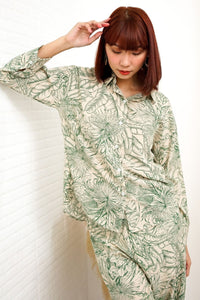 AITANA Tropical Lounge Top & Pants Co-ord (Green)