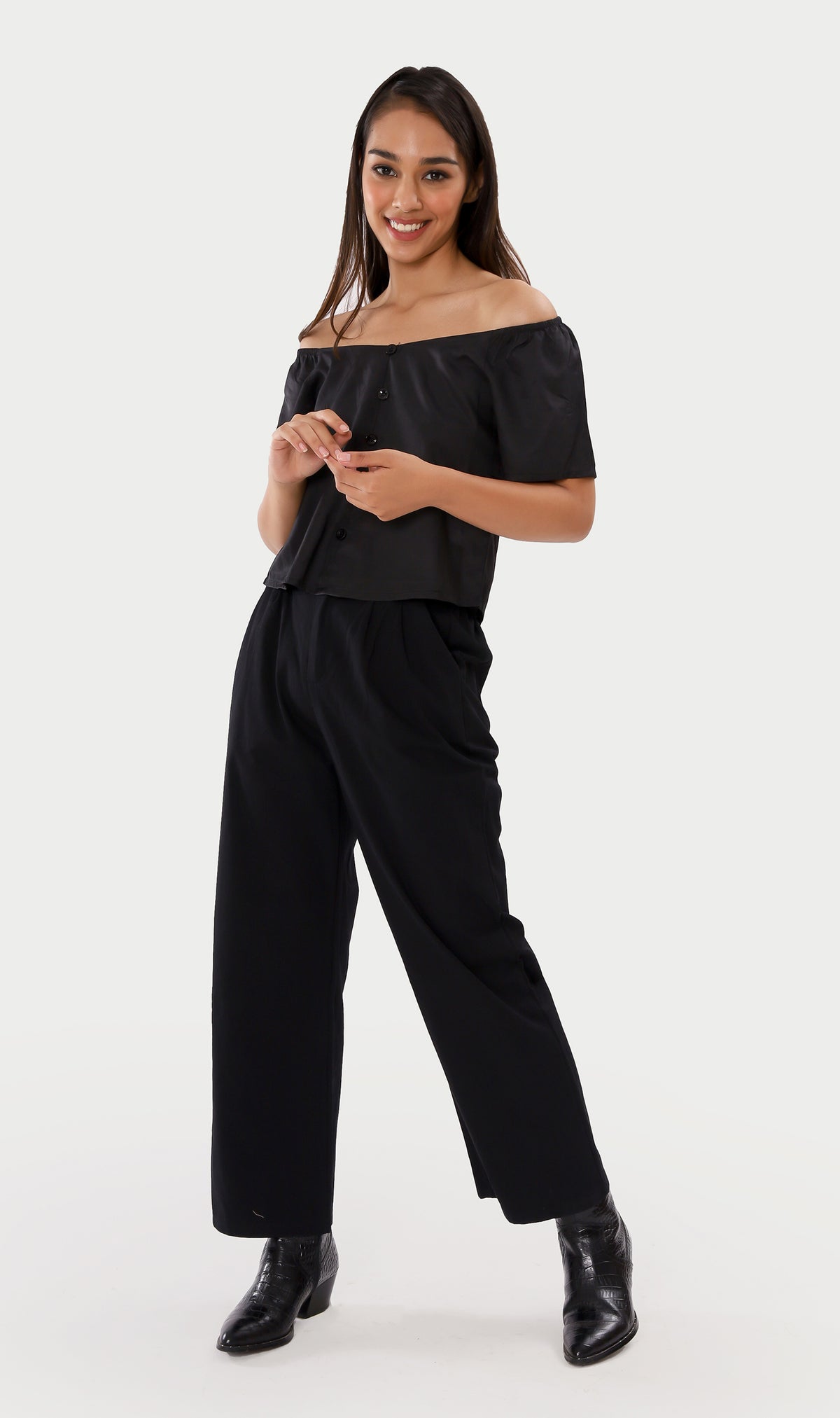 RAI Wide-Leg Pants (Black)