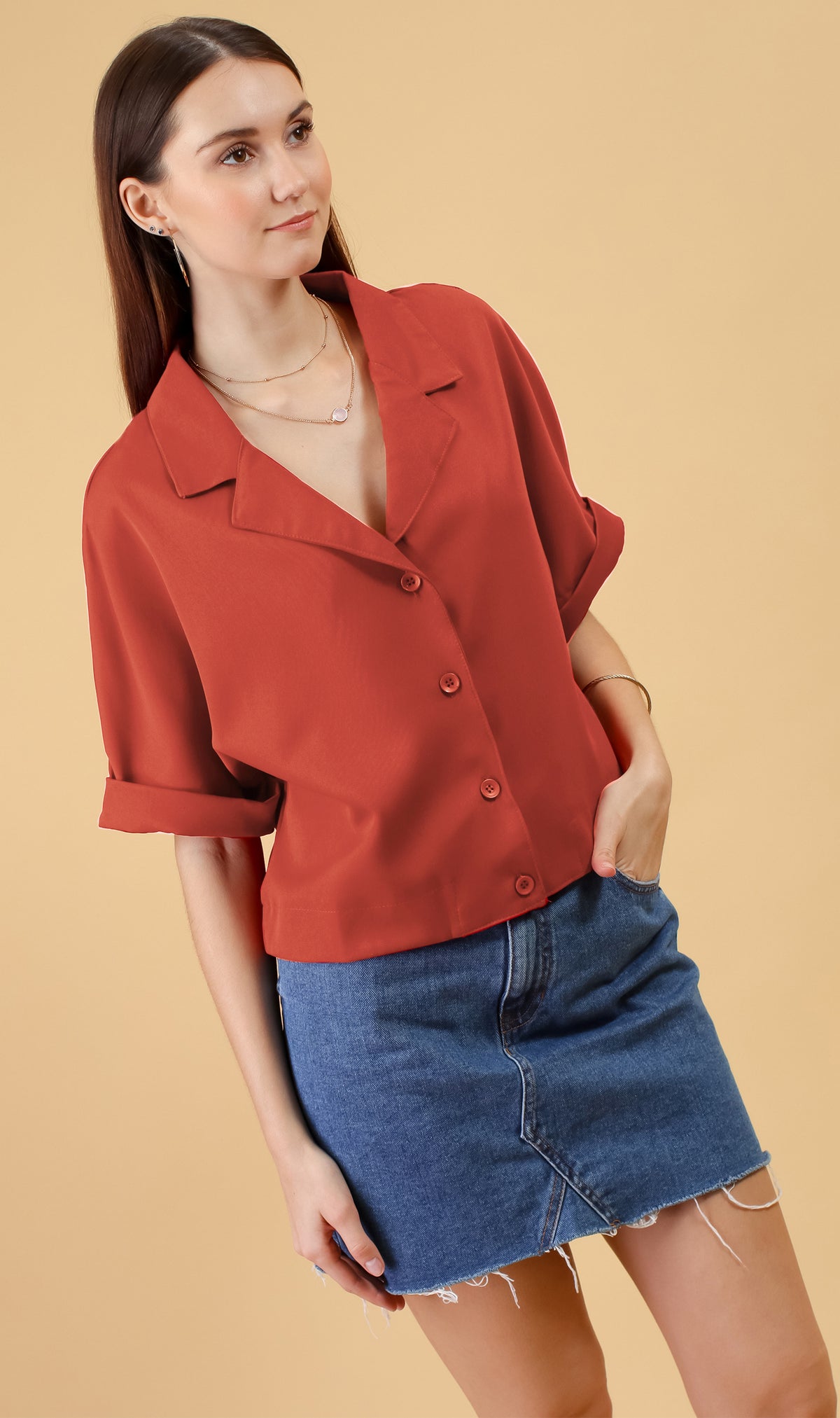 SONJA Blazer Top (Marmalade)