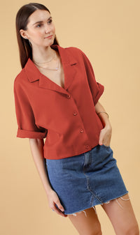 SONJA Blazer Top (Marmalade)