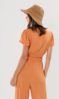 NIA Short-Sleeve Top & Pants Co-ord (Melon)