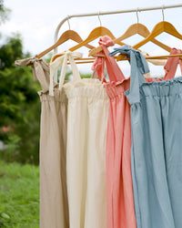 ADELYN Tie-Strap Maxi Dress (Powder Blue)