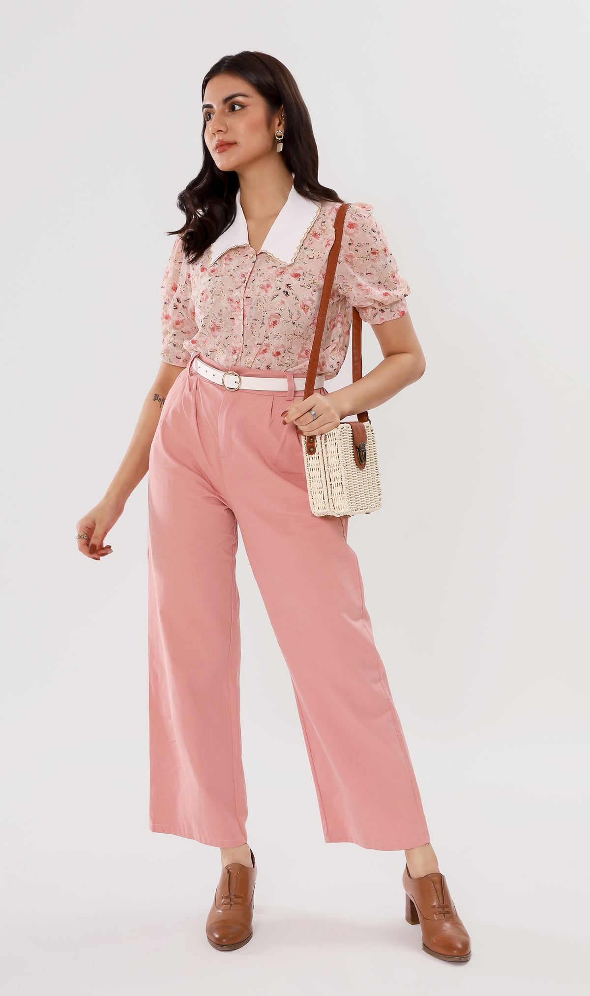 RAI Wide-Leg Pants (Pink)