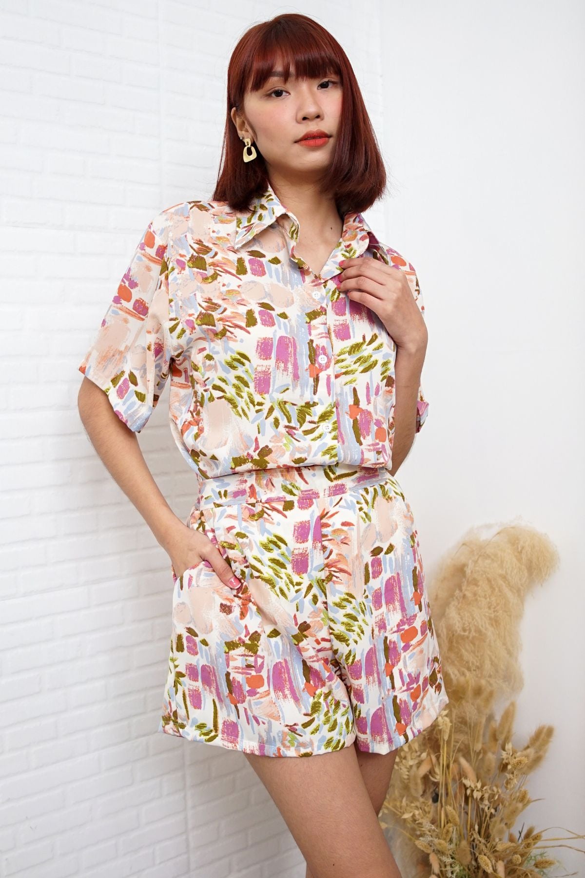 IZA Polo Top & Shorts Co-ord (Violet)