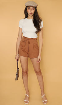 DARYL Crew-Neck Knit Top (Ivory)