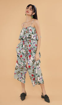 SOLANA Tiered Jumpsuit (Mint)