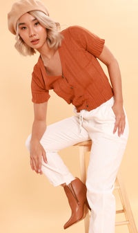 SHANNON Drawstring Pants (White)