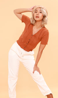 SHANNON Drawstring Pants (White)