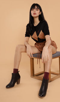 NYM Argyle Knit Polo (Black)
