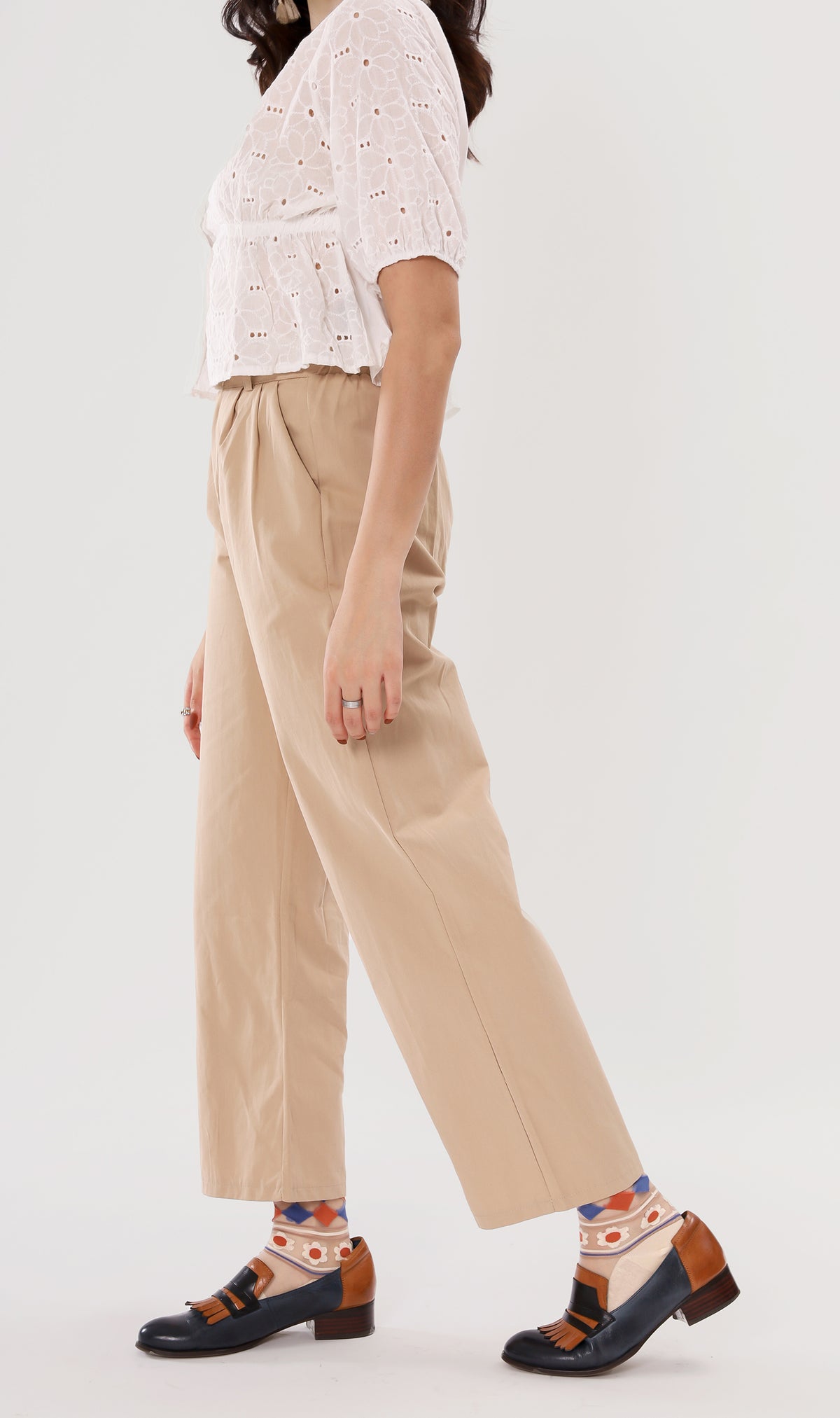 RAI Wide-Leg Pants (Khaki)