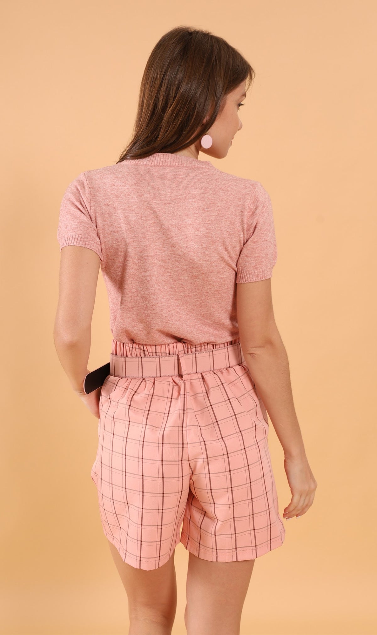 SAM Crew-Neck Knit Top (Pink)