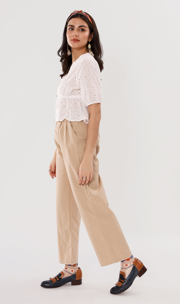 RAI Wide-Leg Pants (Khaki)
