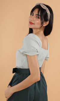 TANSY Square-Neck Top (Mint)