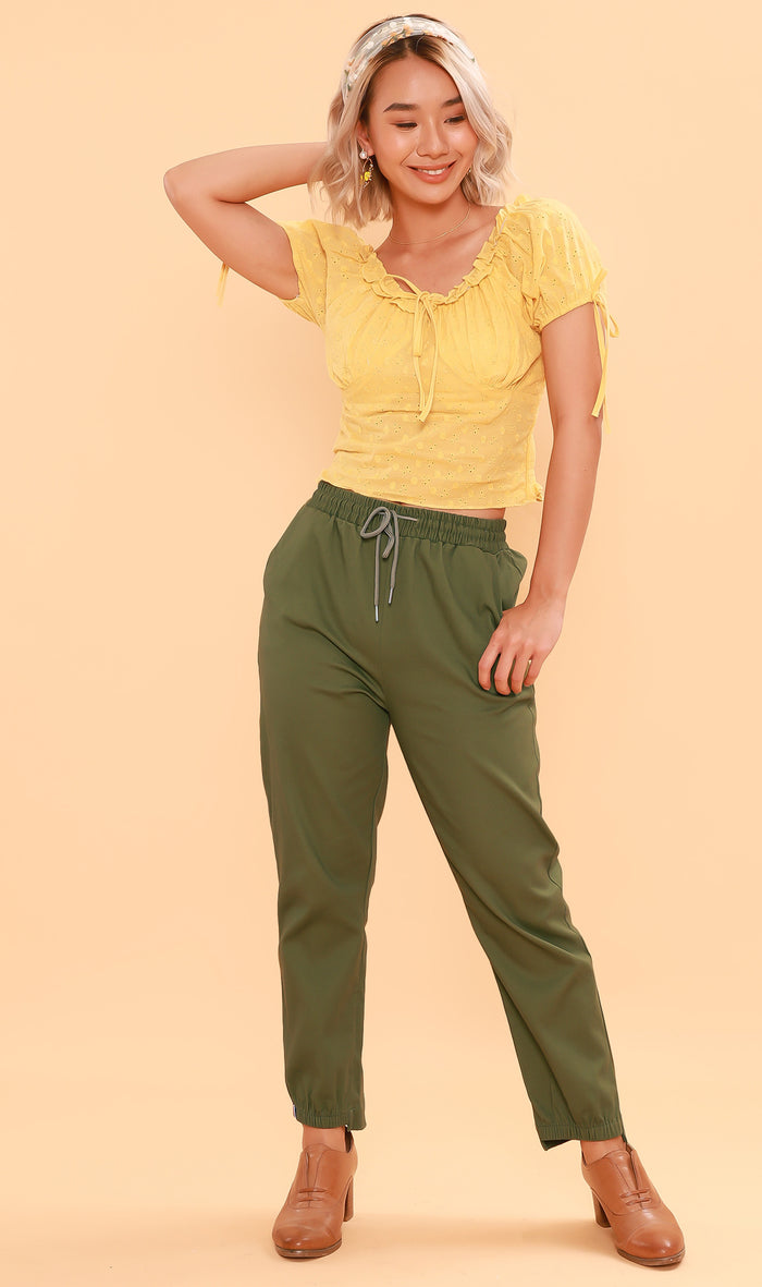 SHANNON Drawstring Pants (Green)