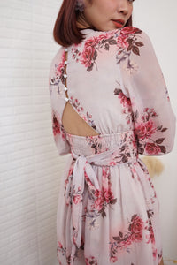 MABEL Smocked-Waist Floral Romper