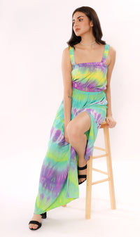 BREA Tie-Dye Skirt Co-ord (Green)