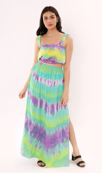 BREA Tie-Dye Skirt Co-ord (Green)