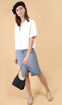 SONJA Blazer Top (White)