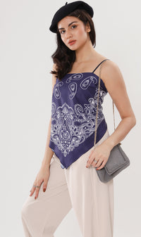 ALLEGRA 2-way Self-tie Scarf Top (Paisley)