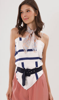 ALLEGRA 2-way Self-tie Scarf Top (Abstract 2)