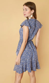 AMBROSIA Wraparound Dress (Blue Iris)