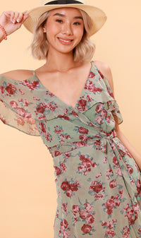 SELENE Open-Shoulder Dress