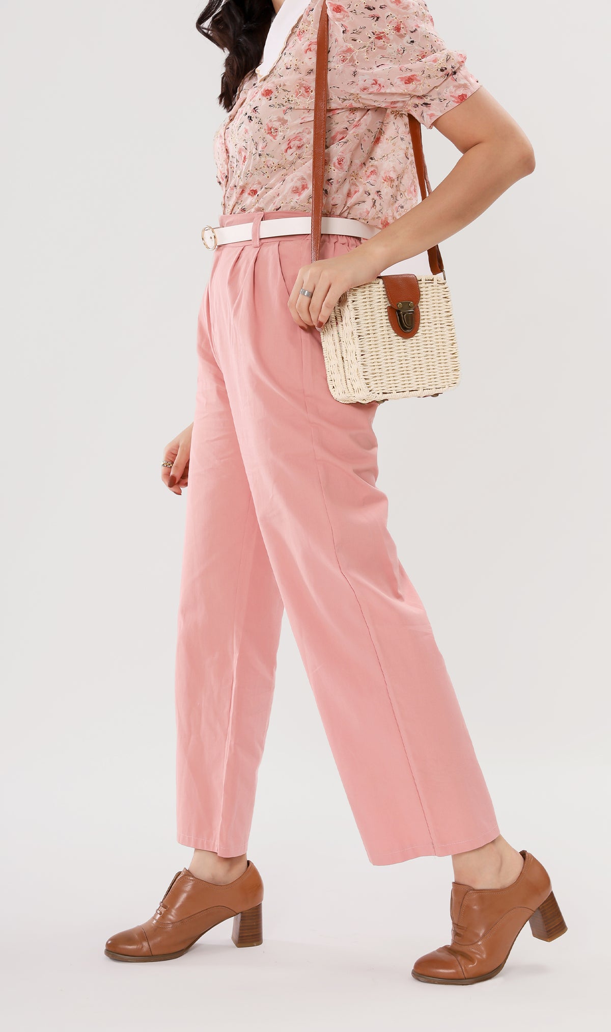 RAI Wide-Leg Pants (Pink)