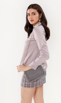 CHERYL Plaid Mini Skirt (Blue)