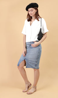 SONJA Blazer Top (White)