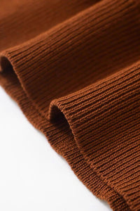 MAYA Crew Knit Tee (Russet Brown)