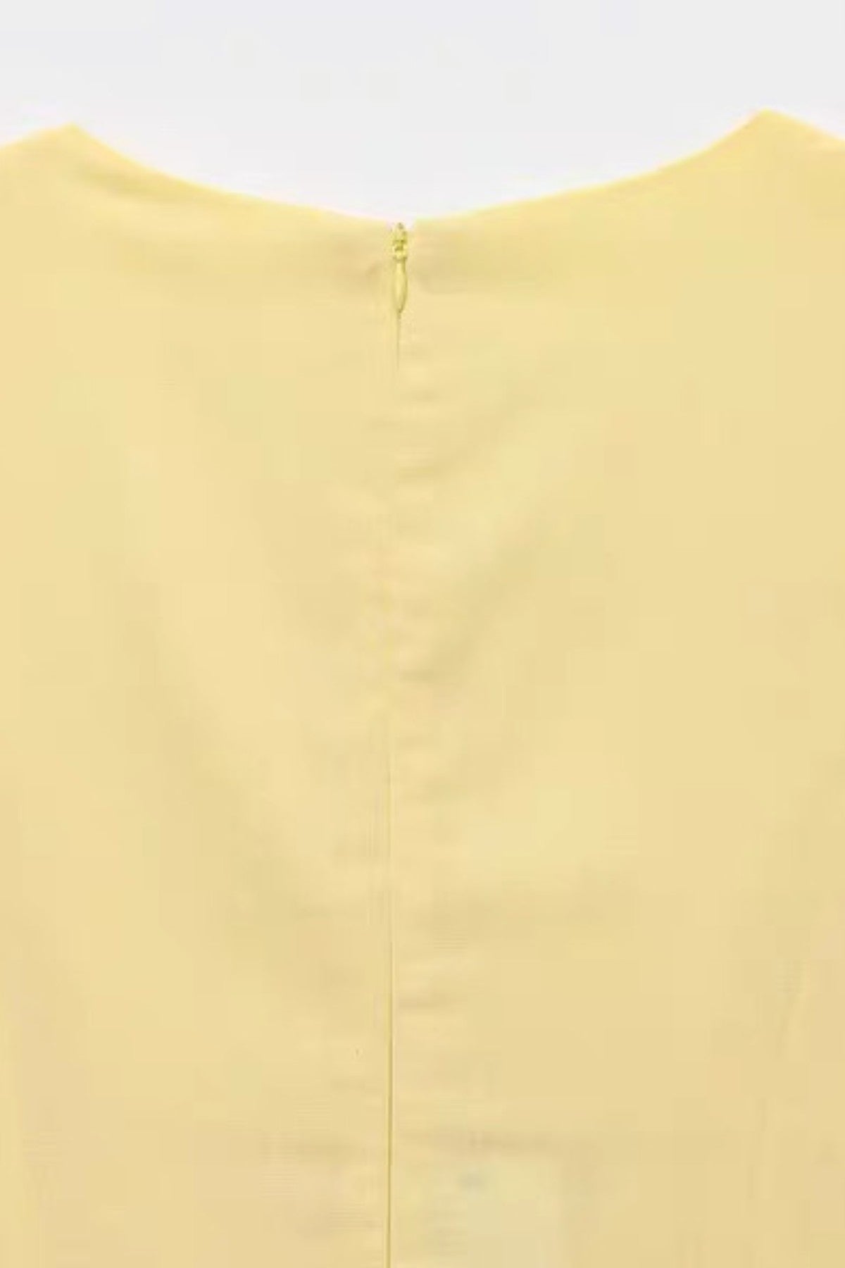 SOLENE Linen Button-Front Midi Dress (Butter Yellow)
