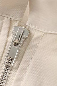 CARA Utility Zip Maxi Dress (Cream Beige)